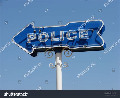 Police Station Sign Stock Photo 30149194 | Shutterstock