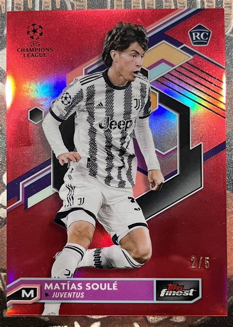 Matias Soule Red Refractor Rc Rookie Juventus