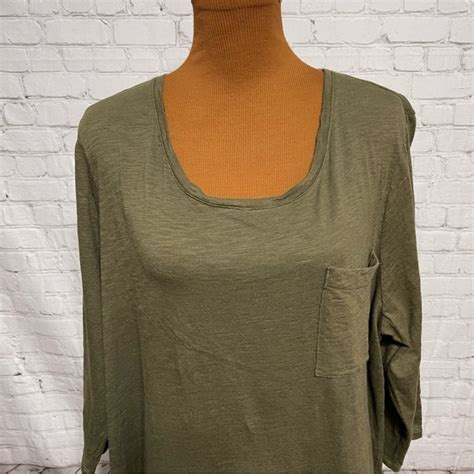 Chico S Tops Chicos Ultimate Tee 34 Sleeve Slub Knit Top Bee