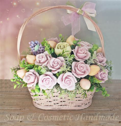 Цветочная композиция из мыла ручной работы "Весенняя" в интернет ...