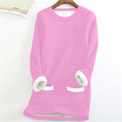 Brnmxoke Women S Oversized Plain Sweatshirts Womens Fuzzy Fleece