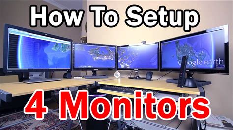 How To Setup 4 Monitors With Galaxy Gtx 560 Mdt Graphics Card Youtube