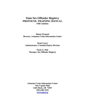 Acic Sex Offender Registry Fill Online Printable Fillable Blank PdfFiller