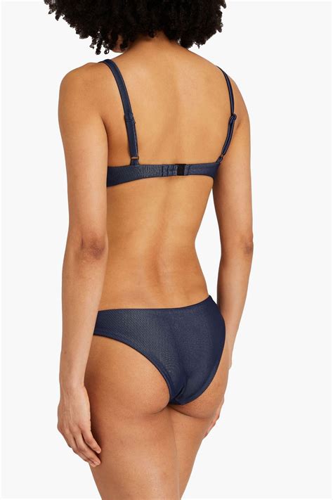 Onia Chiara Ribbed Low Rise Bikini Briefs The Outnet