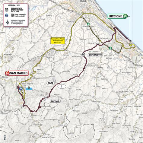 TAPPA 9 PERCORSO GIRO D ITALIA 2019 RICCIONE SAN MARINO ItalCiclismo