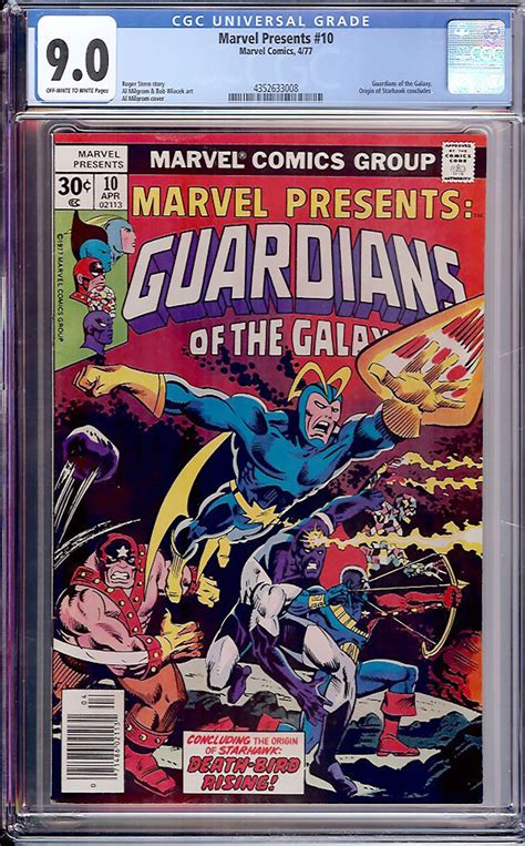 Marvel Presents 10 CGC 9 0 Ow W Auction Pedigree Comics