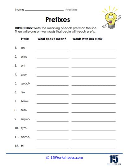 19 Free Printable Prefix Worksheets 4th Grade Free Pdf At Worksheets Library