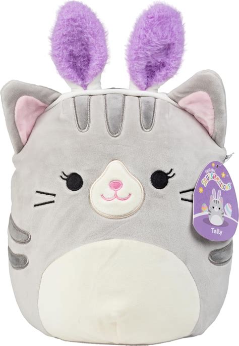 Kellytoy Squishmallows 10 Plush Tally The Cat W Bunny Ears Soft