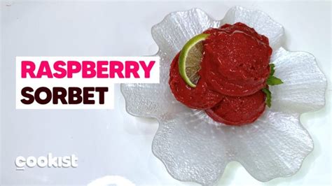 3 Ingredient Vegan Raspberry Sorbet No Bake Easy Recipe