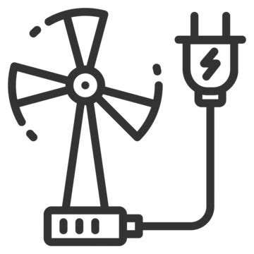 Windmill Icon Design Outline Style Outline Generation Mill Vector