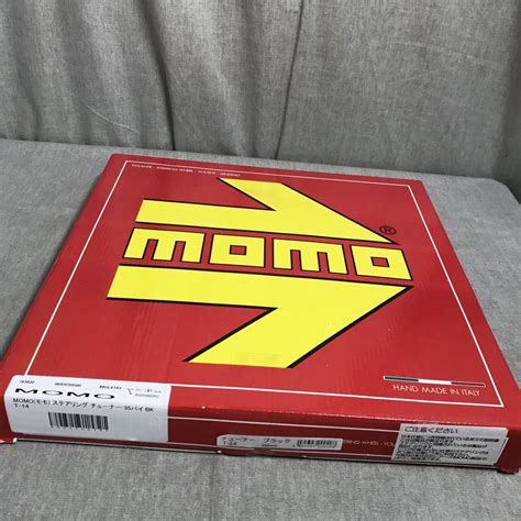 【未使用】新品未使用！momo Tuner モモステアリング チューナー ブラックスポーク T－14 35φ 日本正規品！送料無料！ の落札