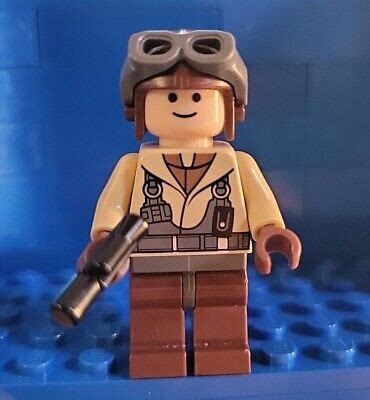 Lego Star Wars Naboo Fighter Pilot Minifigure Tan Jacket Sw Ebay