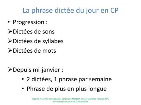 Pdf La Phrase Dict E Du Jour En Cp Ac Grenoble Fr La Phrase