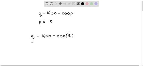 Solved The Daily Price Demand Equation For Hamburgers At A Fast Food