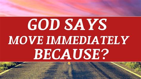 🌈god Says Move Immediately Because God Message Today🌈 Youtube