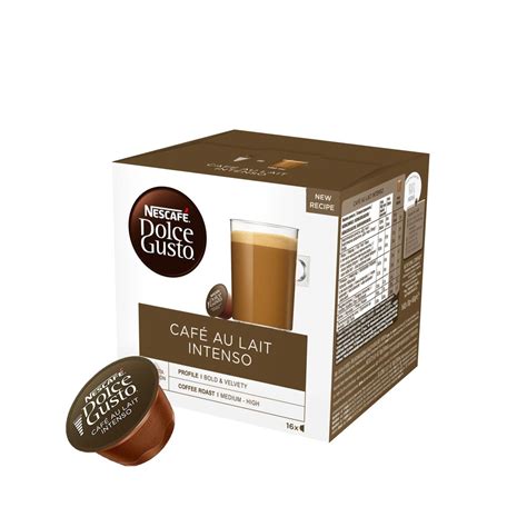 Nescaf Caf Au Lait Intenso Kapseln F R Dolce Gusto F R