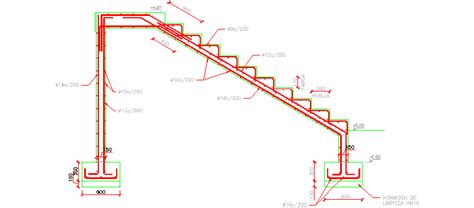 Bloques Autocad Gratis De Detalle De Armado De Escalera