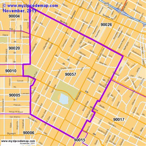 Zip Code Map Of 90057 Demographic Profile Residential Housing CLOUDYX