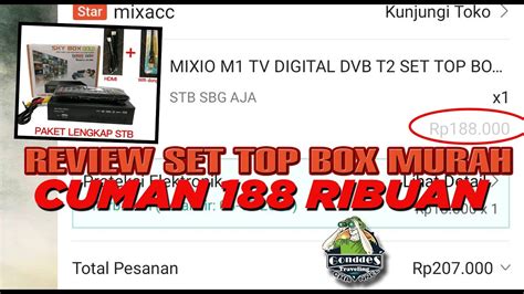 Review Set Top Box Murah Merk Mixio M Tv Digital Seharga Ribuan