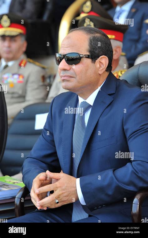 Egyptian President Al Sisi Attends The Naval Academy And Air Defense