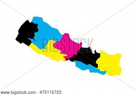 Nepal Political Map Vector & Photo (Free Trial) | Bigstock