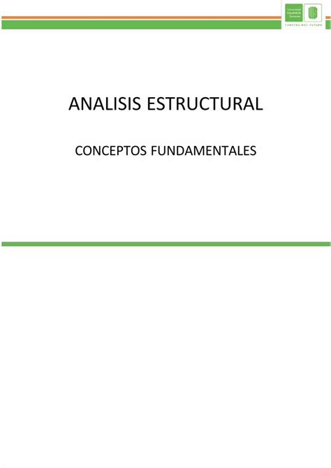 Pdf Analisis Estructural Clase Dokumen Tips