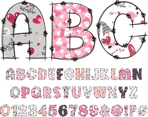 Valentine S Day Letter Alphabet Clipart Blank Labels School Library