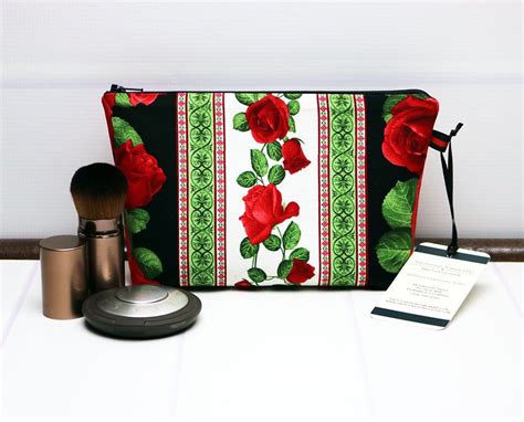 Small Makeup Bag Floral Makeup Pouch Toiletry Bag For Etsy Makeup