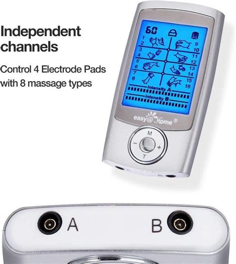 Tens Machine For Pain Relief Easyhome Dual Channel Tens Unit