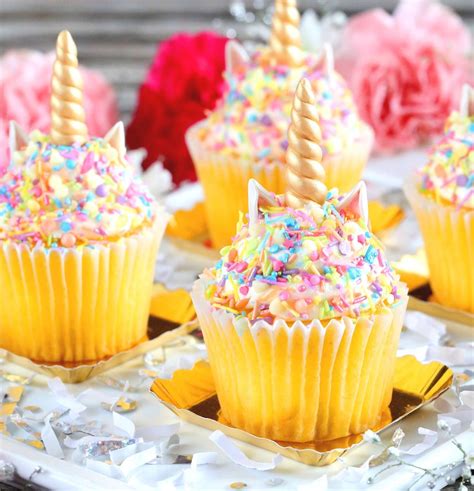 30 Fantásticos Cupcakes de Unicornio super Fáciles de Hacer