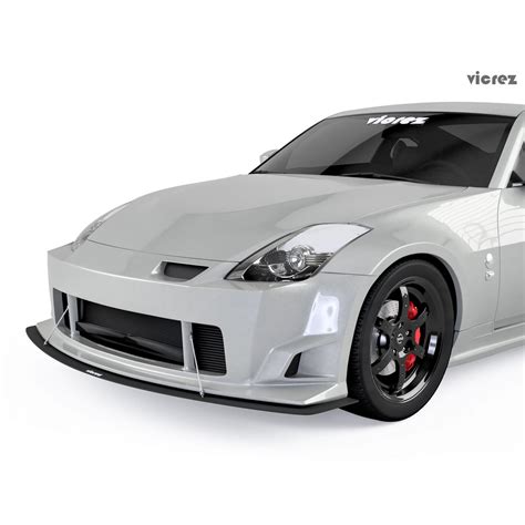 Vicrez Nissan 350z 2003 2008 ING Front Bumper Lip Splitter Vz100592