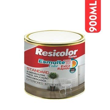 Tinta Esmalte Resicolor Brilhante Ml Cinza Escuro