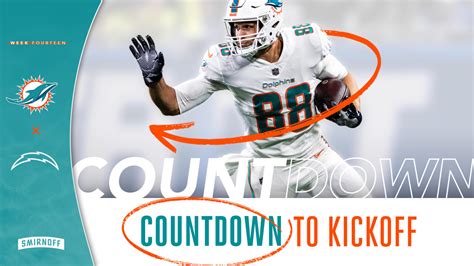 Miami Dolphins At Los Angeles Chargers Countdown To Kickoff