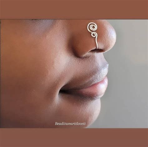 The Goddess Nose Cuff Afrocentric Nose Jewelry Faux Nose Etsy