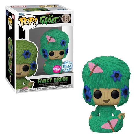 Funko Pop Marvel I Am Groot Groot Marie Hair Flocked Special