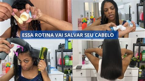 Essa Rotina Capilar Vai Salvar Seu Cabelo Quebrando E Poroso Youtube