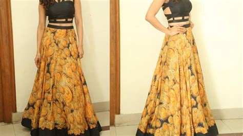 Anarkali Long Skirt Diy Anarkali Skirt Drafting Cutting And