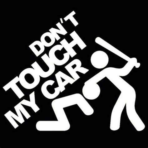 Dont Touch My Car Decal Multiple Colors Etsy Reflective Decals