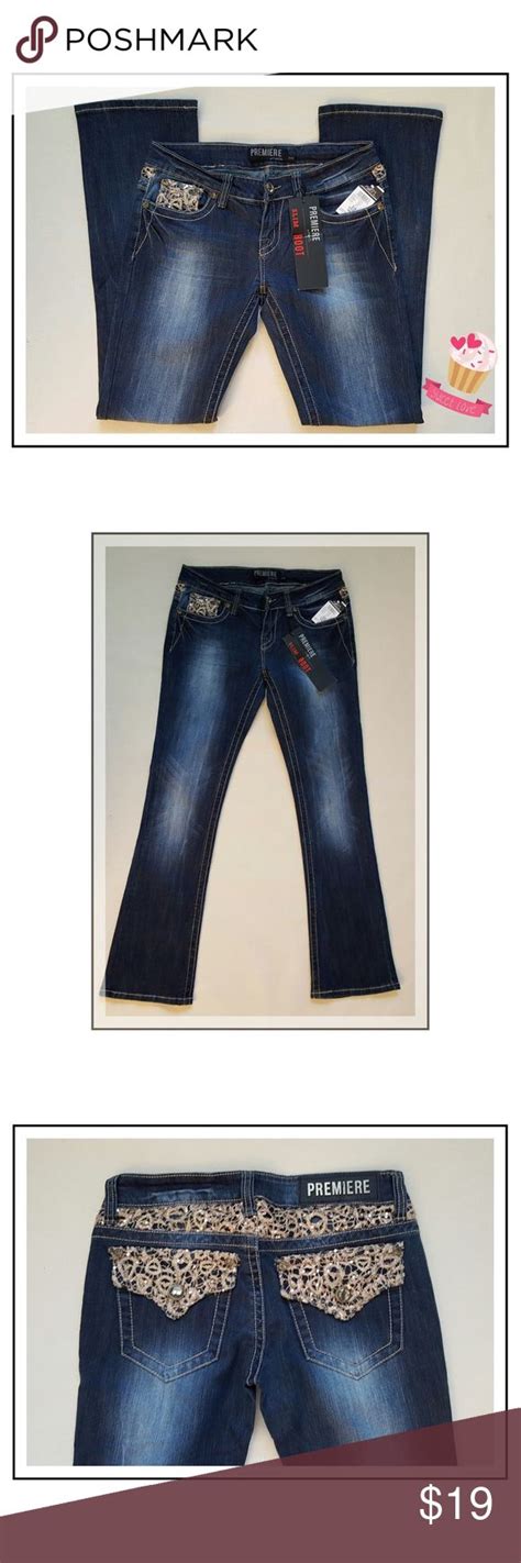 Premier Jeans by rue 21 Slim Boot Cut Rue21 Premier Jeans Embellished Slim Boot Cut Gold color ...