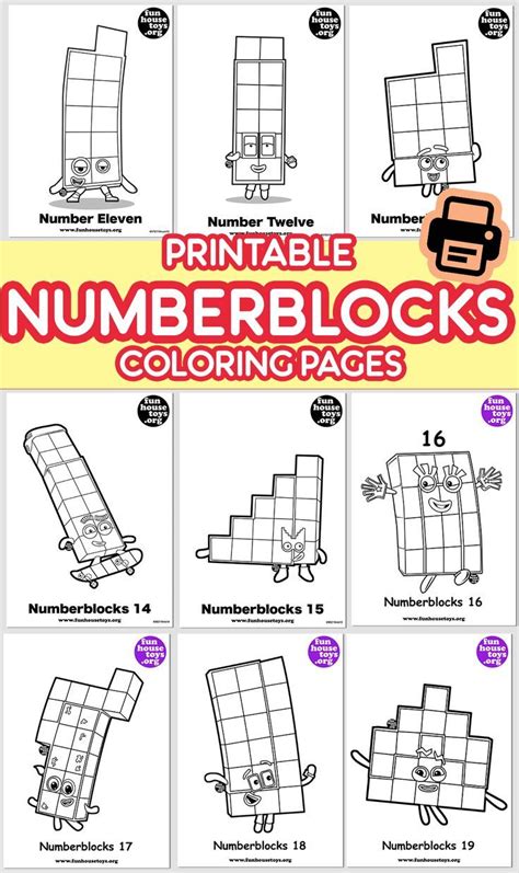 Numberblocks Printables | Fun printables for kids, Math for kids, Cool ...