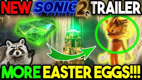 MORE Sonic Movie 2 Trailer Easter Eggs Super Sonic Master Emerald