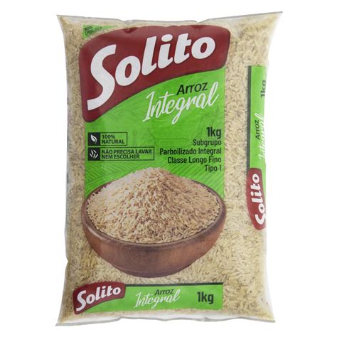 Arroz Parboilizado Tipo Integral Solito Pacote Kg Bom Pre O Pinda Sp