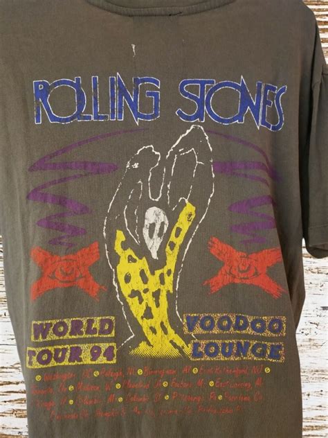 Official Tour Rolling Stones Voodoo Lounge Tshir Gem