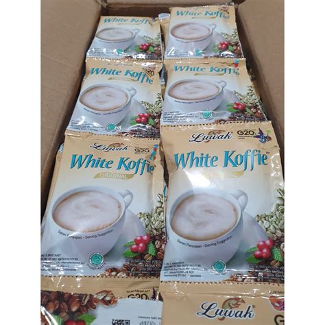 Jual Kopi Luwak White Coffee Renceng 10 Sachet Shopee Indonesia