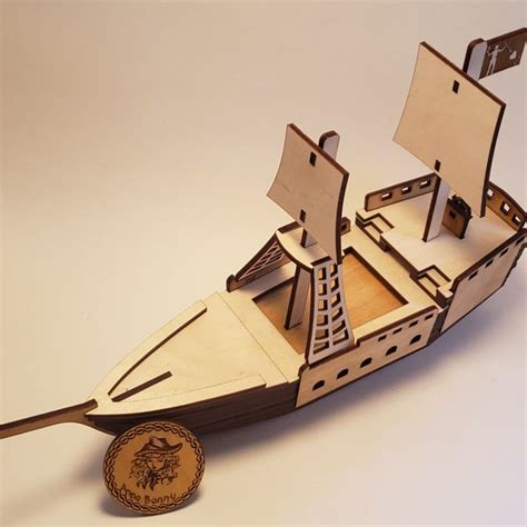 Wooden Model Pirate Ship Kit - Etsy