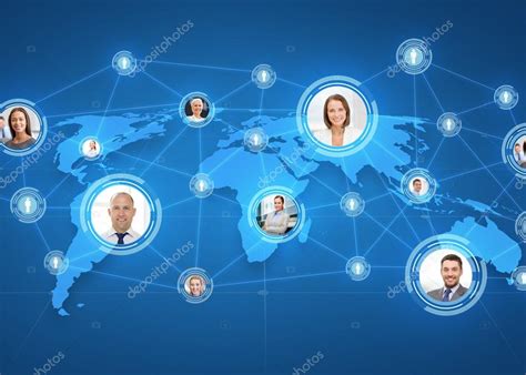 Pictures Of Businesspeople Over World Map — Stock Photo © Syda