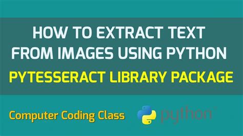 How To Extract Text From Image Using Tesseract Python Python Tutorial