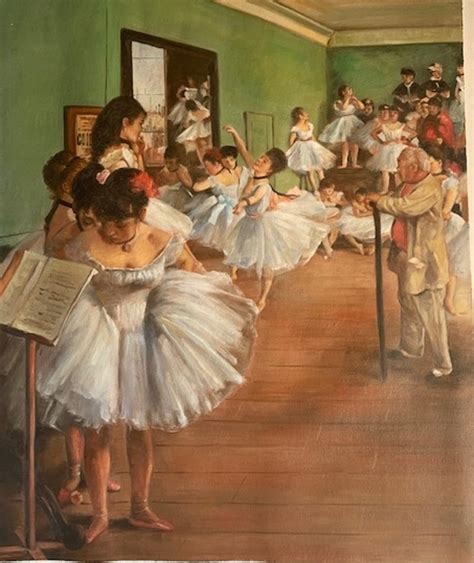 Quadro Lezione Di Danza Di Degas Falso D Autore X Cm Ballerine