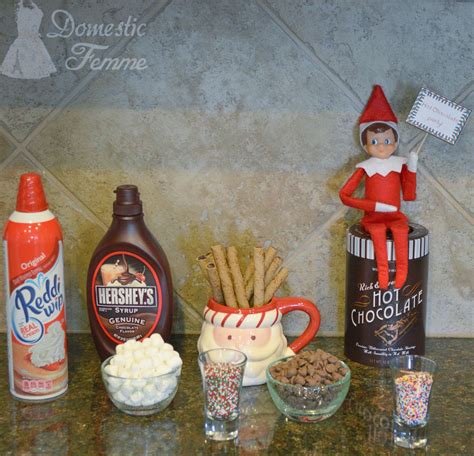 Hot Chocolate Party Station Elf On The Shelf Calendar New