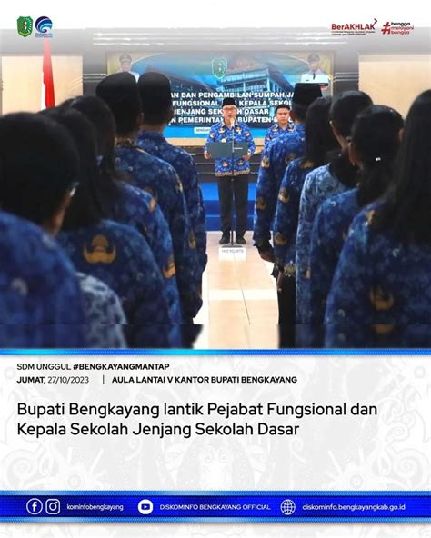 Bupati Bengkayang Lantik Pejabat Fungsional Dan Kepala Sekolah Jenjang